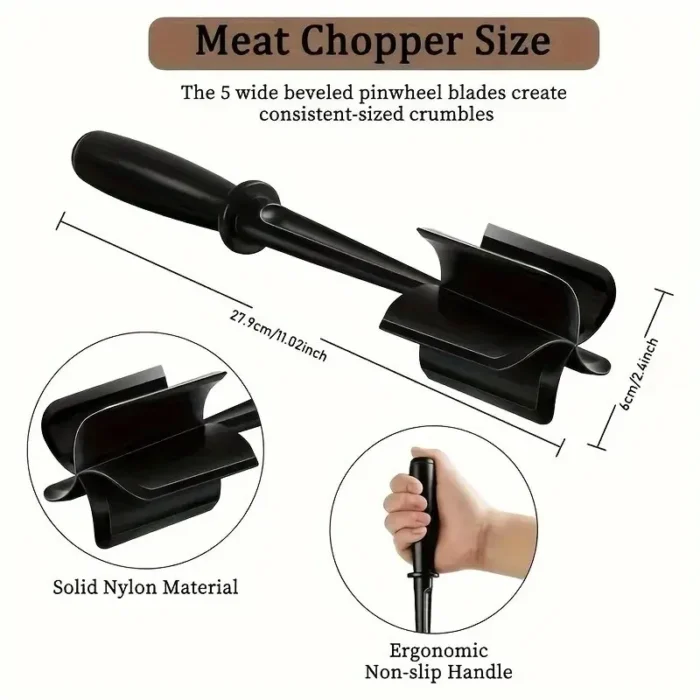 kf-S28a7bdad4ae74f1aabb862e42c4f0e45H 1pc Handheld Household Kitchen Meat Chopper Mixing Rice Meat Grinder Grinder Meat Masher Kitchen Tool - Image 6