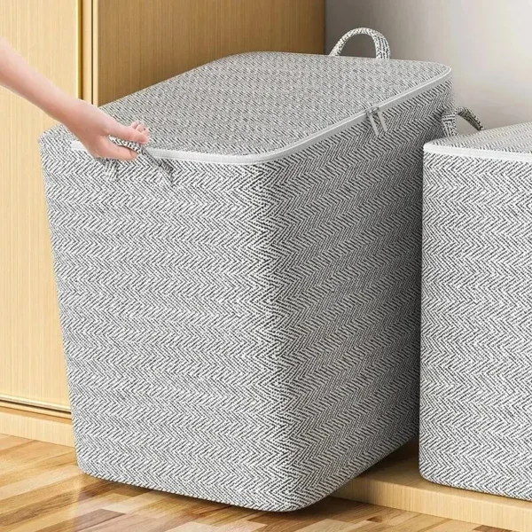 Quilt Storage Bag Large Capacity Duvet Blanket Foldable Sorting Bags Waterproof Dustproof Clothes Organizer Household Moving Bag - Image 5