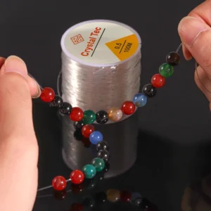 2pcs Transparent Elastic Bracelet String Cord For Jewelry Making And Bracelet Necklace Making,For Sewing Thread