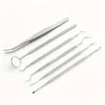 Stainless Steel Dentist Oral Tools Cleaning Flossing Tartar Removal Easy to Clean Not Easy to Break Dental Oral Mirror Care Kit - Image 5