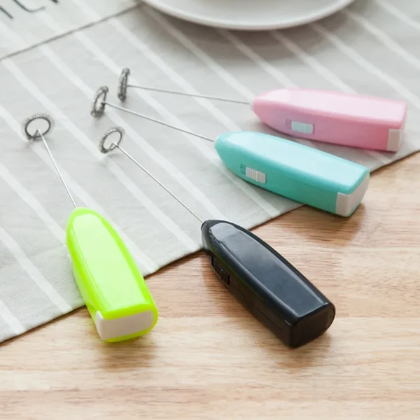 Electric Egg Beater Milk Frother For Coffee Household Kitchen Mini Stainless Steel Coffee Milk Tea Blender - Image 4