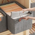 1pc Dustproof Clothes Quilts Storage Bag Organizers with Handle Non-woven Saving Space Bag Travel Storage Bedroom Bedding Bag - Image 2