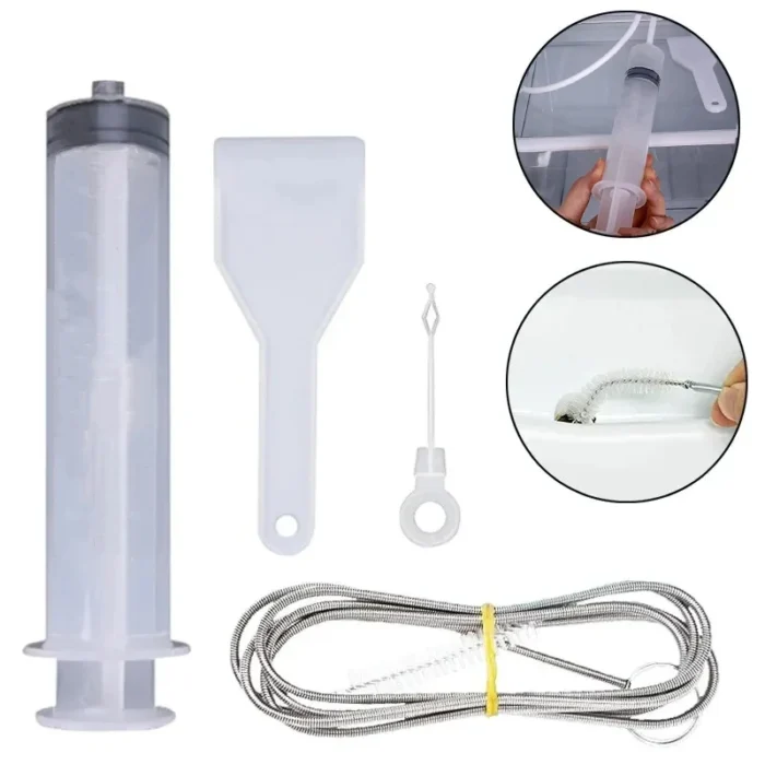kf-S2e59db94fa574f2a854146b58842368d8 5/6 Pcs Refrigerator Drain Hole Clog Remover Fridge Hole Brush Water Outlet Cleaner for Household Clean Dredge Cleaning Tools - Image 2