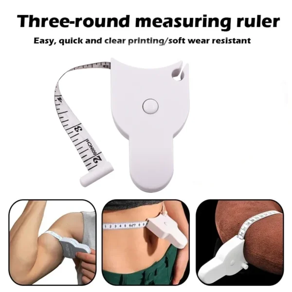 Automatic Telescopic Tape Measure Body Measuring Tape Sewing Ruler Tools Centimeter Tapes For Body Meter Measure White Tools - Image 2