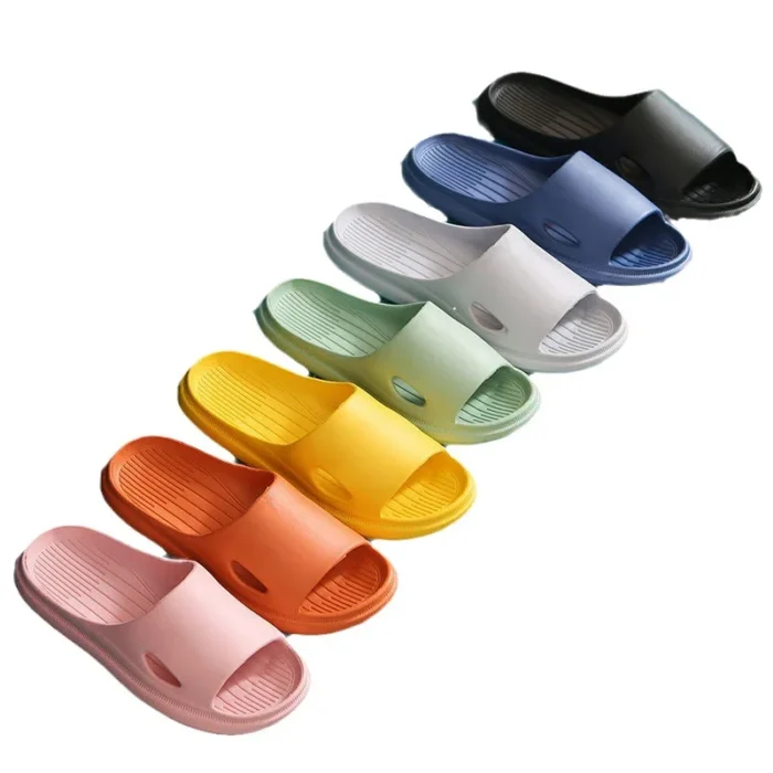 kf-S2f7a0b7b8eaf405da307905cc2d6d497E Non Slip Slides Lightweight Open Toe Quick Dry Slippers For Indoor Outdoor Bathroom Beach Summer Indoor Outdoor Eva Slippers - Image 6