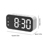 LED Mirror Table Clock Digital Alarm Snooze Display Time Desktop Electronic Table Clocks Desktop Clock - Image 6