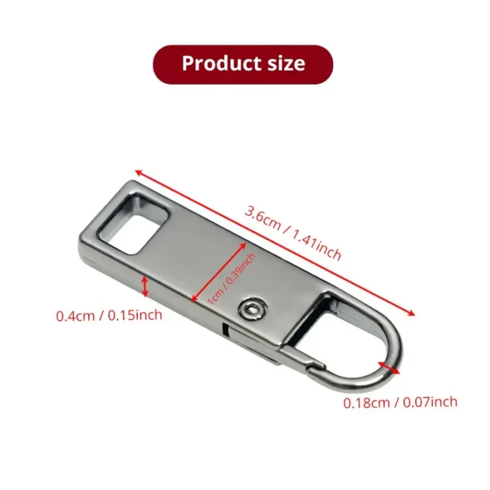 kf-S312df75cc3394ef0bed560c1dffb92d5B 4pcs/8pcs Detachable Zipper Pull, Multi Color Replacement Zipper Accs For Jeans & Backpack, Sewing Tools - Image 6