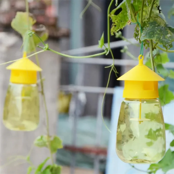 kf-S32249d7a5db74029b550019da0207f0ct Plastic Fruit Fly Trap Killer Drosophila Trap Anti Fly Fruit Fly Killer Catcher Orchard Insect Trap Pest Control Fly Bee Trap - Image 5