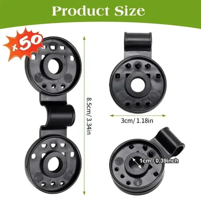 kf-S32b734d8c48446929d9e50c3e1ebb736U 50Pcs Shade Cloth Clips Shade Fabric Clamps Grommets For Net Mesh Cover Sunblock Fabric In Garden Backyard Greenhouse Fixer - Image 6