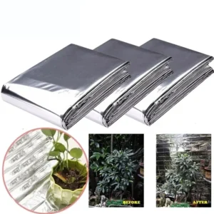 1pc Silver 210x130cm High Reflective Polyester Film Used For Planting Tent Room Garden Greenhouse Agriculture And Promoting