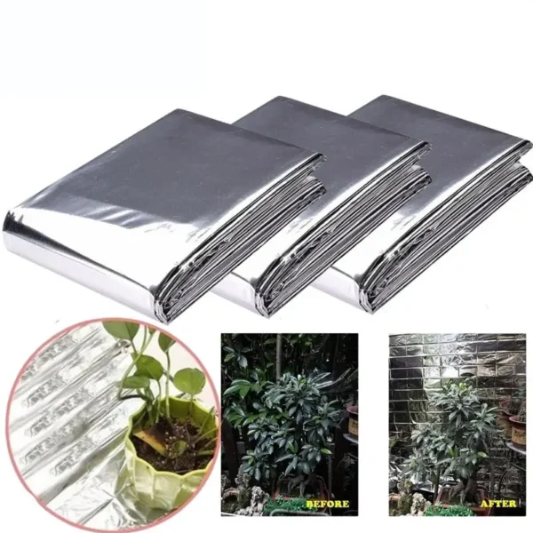 1pc Silver 210x130cm High Reflective Polyester Film Used For Planting Tent Room Garden Greenhouse Agriculture And Promoting - Image 5