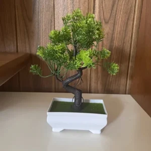 Garden Arrangement Ornaments Plastic Plants Bonsai Small Tree Pot Fake Plant Potted Flower Home Room Table Decoration