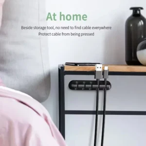 Adhesive Cable Holder Clips Cord Management Wire Organizer for Desktop USB Charging Cable Nightstand Power Cord Mouse Cable