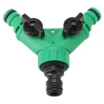 2 Way Garden Water Pipe Connectors Pipe Adapter Y Shape Hose Splitter Valve Three Way Plastic Valve With Switch