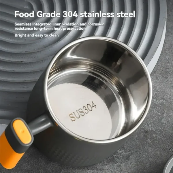304 Stainless Steel Mug With Tea Leak Tea Cup Double Layer Coffee Cup Japanese Tea Cup Milk Cup - Image 3