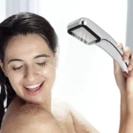 300 Holes Shower Head High Pressure Rainfall Water Saving Flow With Chrome Nozzle Square Shower Bathroom Accessories - Image 2