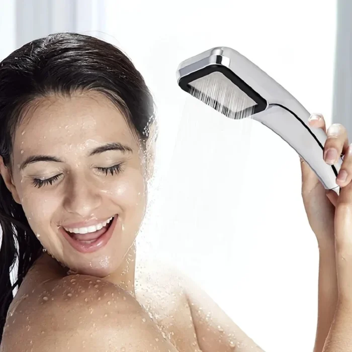 kf-S351667cab3d641c1bbfb2d3174bbdf74B 300 Holes Shower Head High Pressure Rainfall Water Saving Flow With Chrome Nozzle Square Shower Bathroom Accessories - Image 2