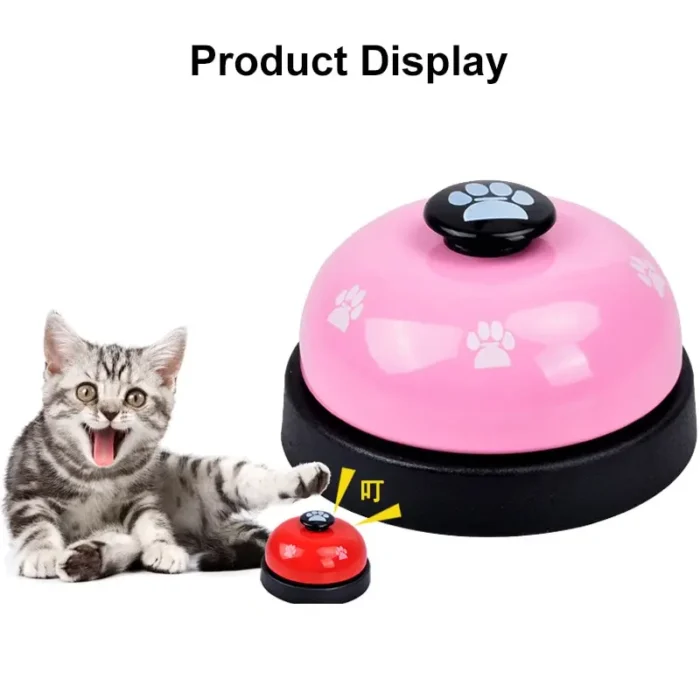 kf-S355e7e17e00e4eb8ae330175f620f6667 1pc Pet Toy Training Dinner Small Bell Footprint Dog Toys for Teddy Puppy Pet Call Puppy Accessories Pet Toys - Image 1