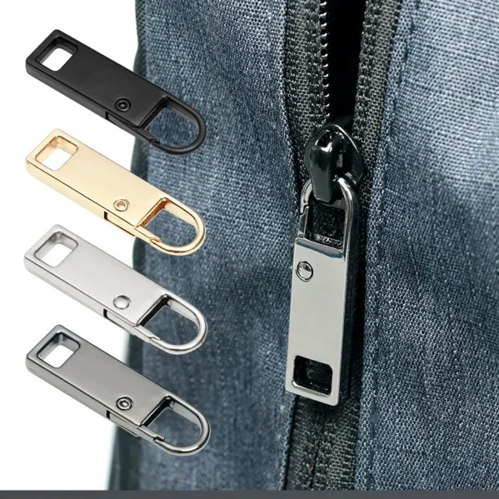 kf-S35a9fadc51144a3fa85da28a205eee09t 4pcs/8pcs Detachable Zipper Pull, Multi Color Replacement Zipper Accs For Jeans & Backpack, Sewing Tools - Image 1
