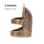 1pc Copper Thimble Sewing Retro Finger Protector Anti Slip Ring For Protect Fingers During Sewing Sewing Supplies Sewing Kit - Image 6