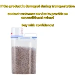 1.5kg/2kg Dog Cat Food Pail Plastic Storage Tank with Measuring Cup Container Moisture-proof Sealed Jar Pet Supplies Accessories - Image 6