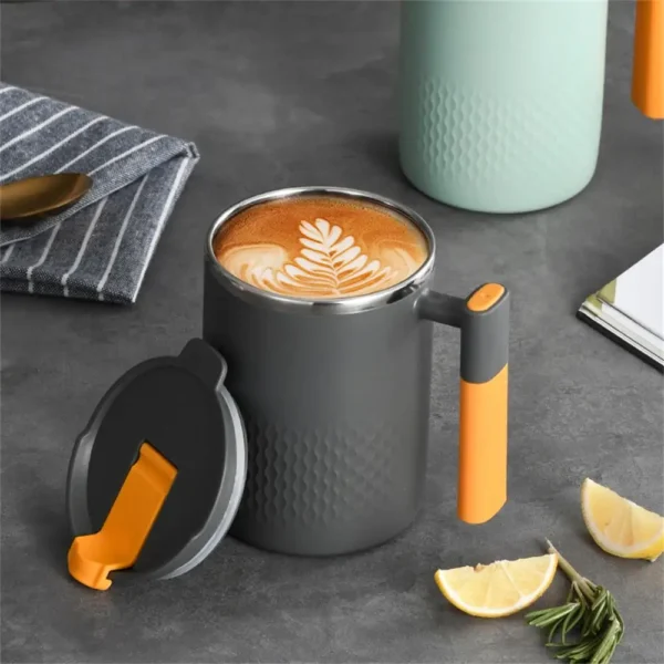 304 Stainless Steel Mug With Tea Leak Tea Cup Double Layer Coffee Cup Japanese Tea Cup Milk Cup - Image 4