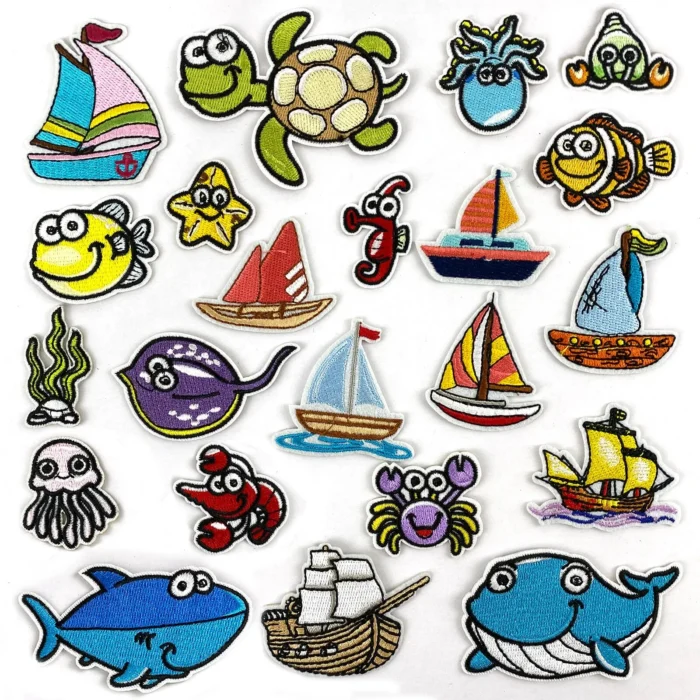 kf-S391f8dd1241a4fec991101a37cc9815fo Cartoon Fruit Patches For Clothing Thermoadhesive Patches Cute Animal Patch Iron on Embroidery Patches on Clothes Applique - Image 4