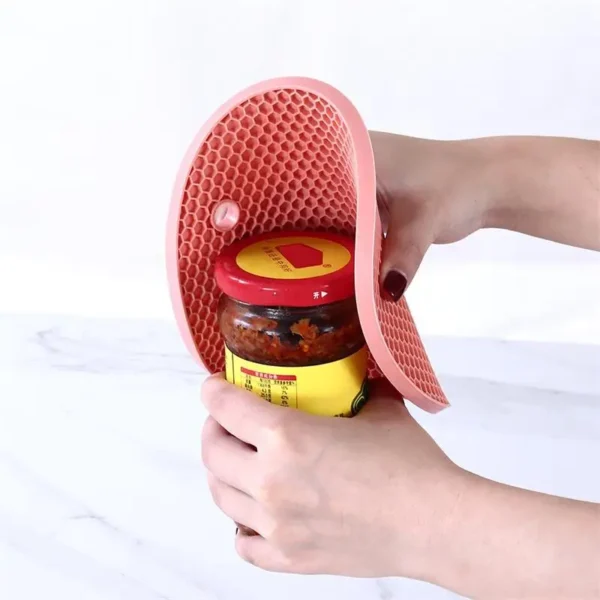 14*14cm Round High Temperature Resistant Coaster Rubber Material Anti-Slip DesignCutlery Mats Household ItemsKitchen Supplies - Image 4