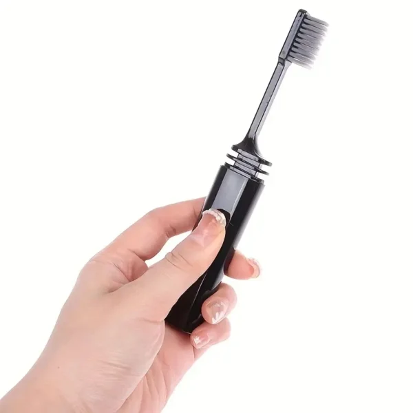 Portable Compact Charcoal Folding Toothbrush - Perfect for TravelCamping, and Hiking - Easy to Take and Efficient Teethbrush - Image 4
