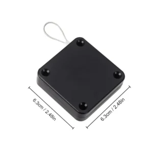 1pc Black Punch Free Automatic Sensor Door Closer Automatic Shutdown Device Non Punching Telescopic Sliding Door Device