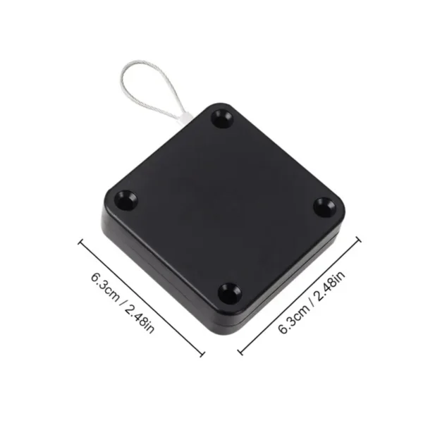 1pc Black Punch Free Automatic Sensor Door Closer Automatic Shutdown Device Non Punching Telescopic Sliding Door Device - Image 6