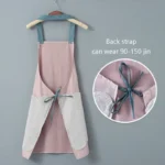 Hand-wiping Kitchen Household Cooking Apron Oil-proof Waterproof Men Women Adult Waist Fashion Coffee Overalls Wipe Hand Apron - Image 3