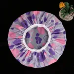 5pcs Waterproof Shower Cap WOMEN'S Household Bathing Anti-oil Smoke Hair Care Shower Cap Dry Hair Cap - Image 2