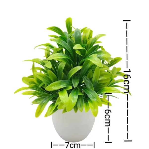 1pc Artificial Plants with Plastics Pots Perfect Greenery for Home DecorationsOffice Desk Living Room and Bedroom Decoration - Image 6