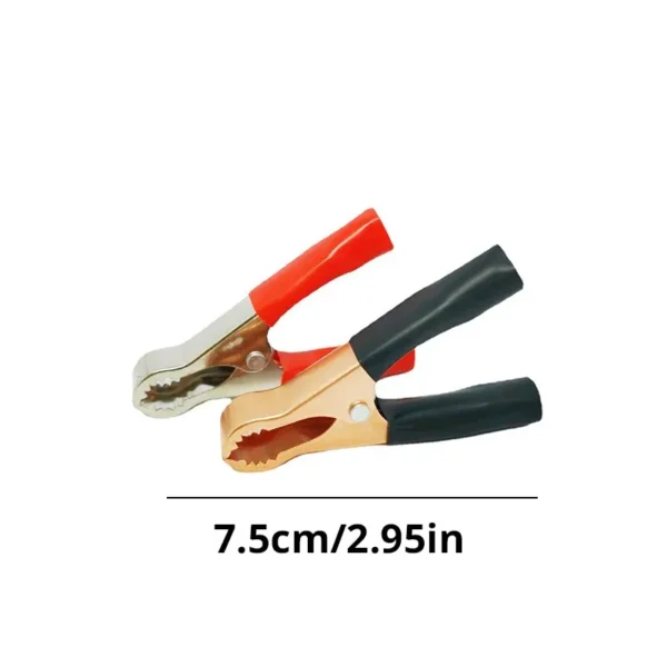 2pcs 50A Toothed Small Large Crocodile Clip Battery Clip Charging Clip High Power Inverter - Image 6