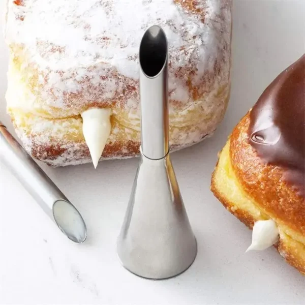 1PC Stainless Steel Puff Mouth Cake Puff Cream Flower Squeezer Western Pastry Cake Baking Tool Framed Mouth Baking Set Nozzle - Image 3