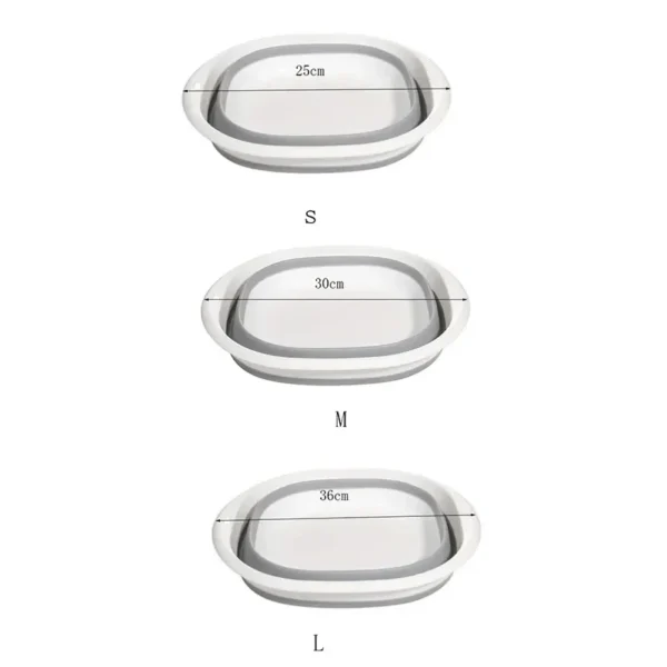 Plastic Folding Basins Portable Wash Basins Folding Laundry Tub Adult Baby Bath Basin Bathroom Kitchen Accessories Wash Basin - Image 6