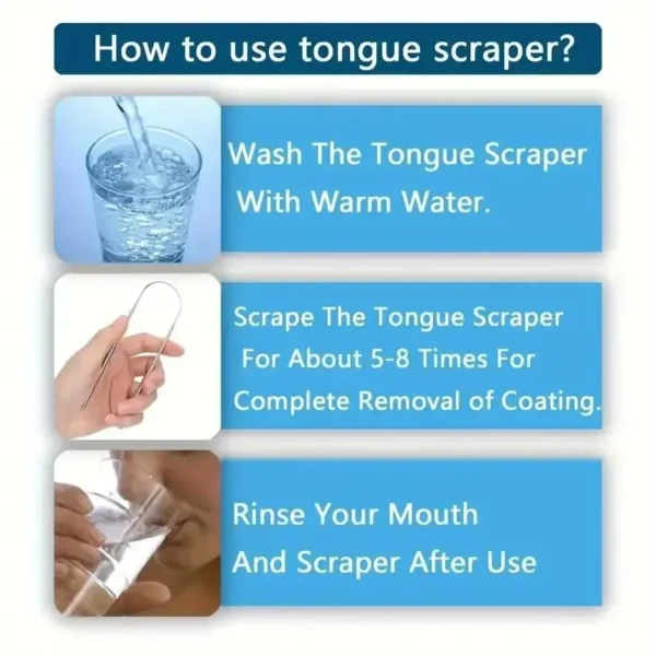 U-shaped Tongue Scraper Tongue Coating CleaningScraper Remove Bad Breath Bring Fresh Breath For Oral Suitable Men And Women - Image 6