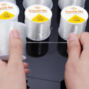 2pcs Transparent Elastic Bracelet String Cord For Jewelry Making And Bracelet Necklace Making,For Sewing Thread