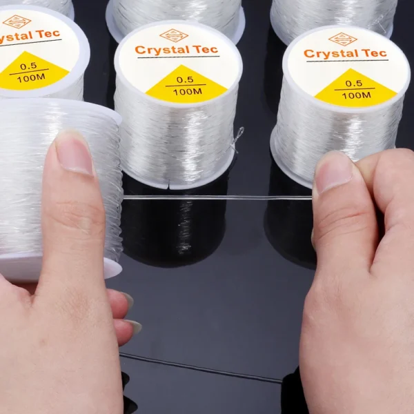 2pcs Transparent Elastic Bracelet String Cord For Jewelry Making And Bracelet Necklace Making,For Sewing Thread - Image 3