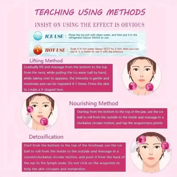 2Pcs Box LCE Globes For Facials Cooling LCE Balls For Face LCE RollerFacial Massager Freezer LCE Globes Tool For Face And Eyes - Image 4