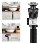 Flip-Top Kitchen Sink Drain Retractable Deodorizing Filter Flexible Downspout Bathroom Sink Anti Clogging Kitchen Accessories - Image 2