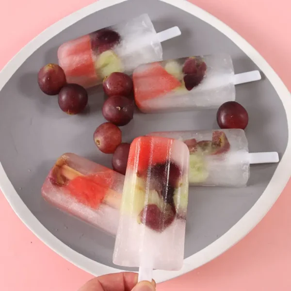 4-Link Old Popsicle Mold With Lid Home Made Homemade Mung Bean Popsicle Homemade Ice Cream Frozen Ice Cream Molds - Image 3