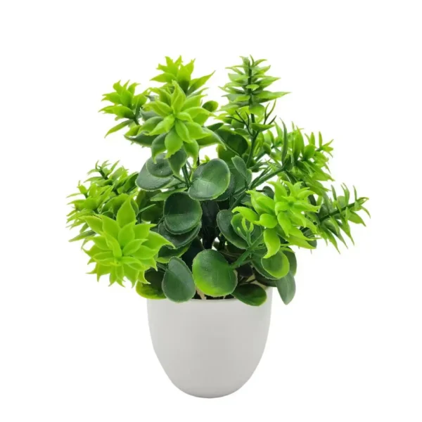 1pc Artificial Plants with Plastics Pots Perfect Greenery for Home DecorationsOffice Desk Living Room and Bedroom Decoration - Image 2