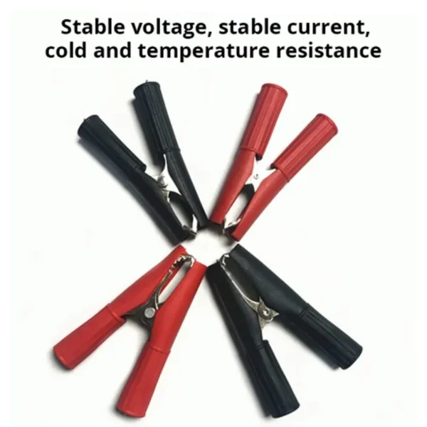 2pcs 50A Toothed Small Large Crocodile Clip Battery Clip Charging Clip High Power Inverter - Image 2