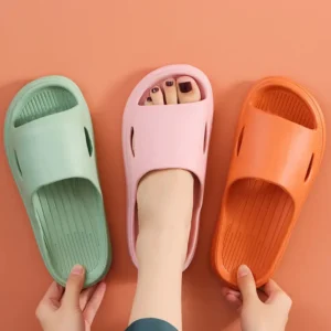 Non Slip Slides Lightweight Open Toe Quick Dry Slippers For Indoor Outdoor Bathroom Beach Summer Indoor Outdoor Eva Slippers