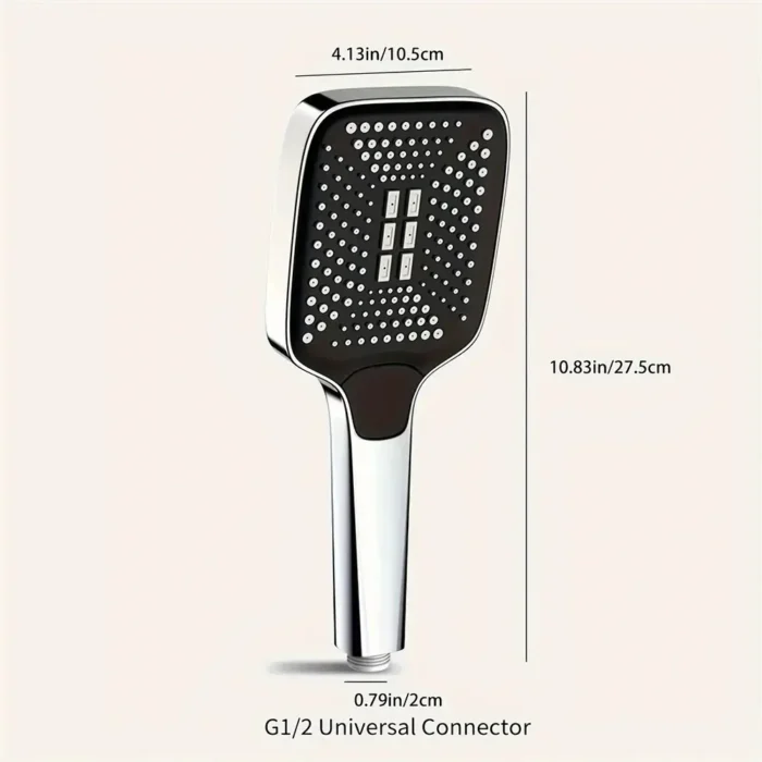 kf-S537b51e4855c4661bfe5912016390320r Adjustable Shower Head 3 Mode Rainfall Shower Large Flow Showerhead High Pressure Water Saving Shower Mixer Bathroom Accessories - Image 5