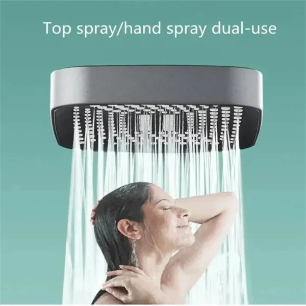 Adjustable Shower Head 3 Mode Rainfall Shower Large Flow Showerhead High Pressure Water Saving Shower Mixer Bathroom Accessories - Image 2