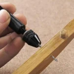 Mini Tool Set with Black Hand Twist Drill 10Pcs Fried Dough Twists Drill for Woodworking Drilling Rotary Wood Holes Tools - Image 4
