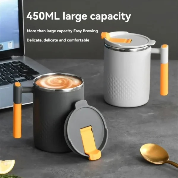 304 Stainless Steel Mug With Tea Leak Tea Cup Double Layer Coffee Cup Japanese Tea Cup Milk Cup - Image 5